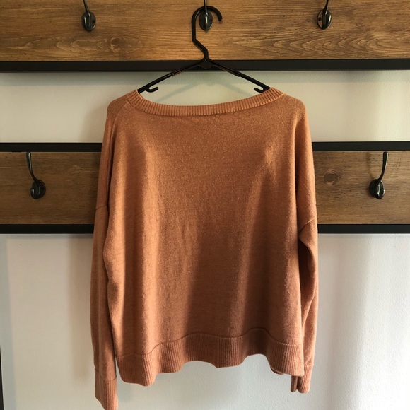 Eileen Fisher Burnt Orange Merino Wool Sweater S/P - Picture 2 of 6